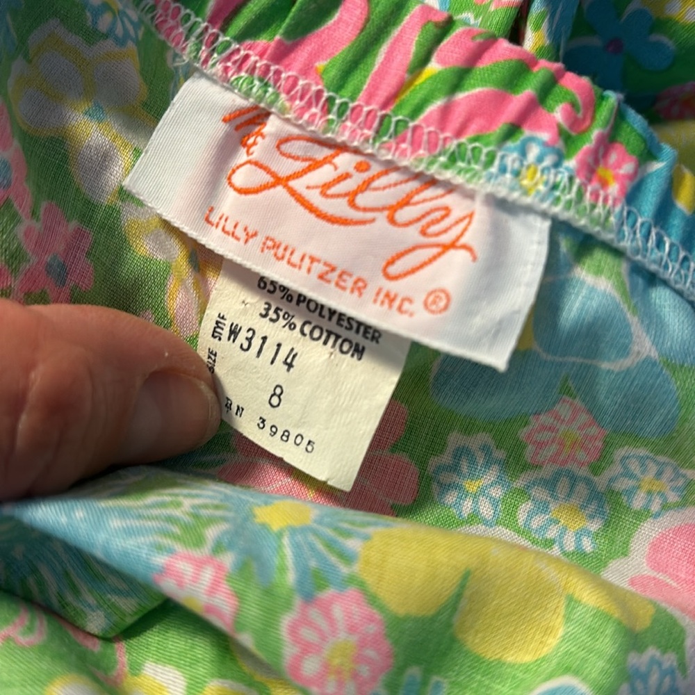 Lilly Pulitzer Vintage “The Lilly” Floral Print Skirt